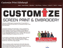 Tablet Screenshot of customizeprint.co.uk